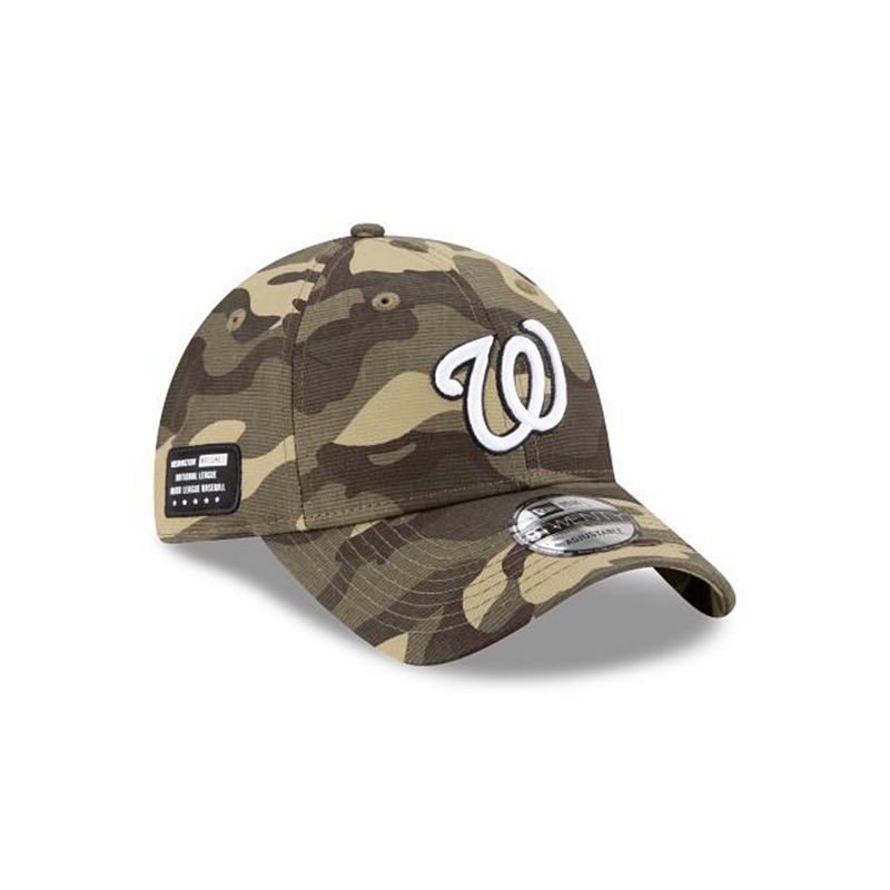 MLB Washington Nationals Armed Forces Weekend 9Twenty Adjustable (GBC0795) - Green New Era Caps